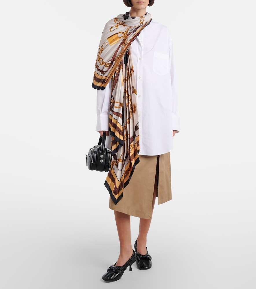  Acne Studios Acne Studios Hemdblusenkleid Dasca Aus Baumwollpopeline 