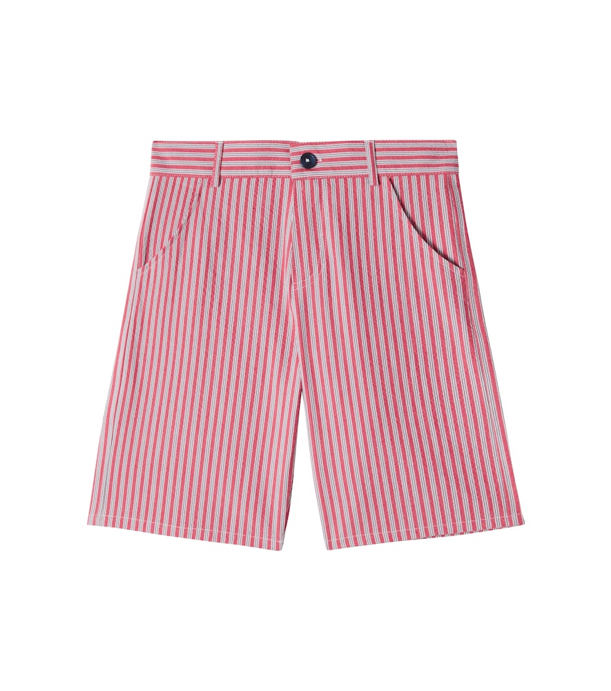 Tartine Et Chocolat Red Striped Cotton Shorts Y Size 6 - Mytheresa