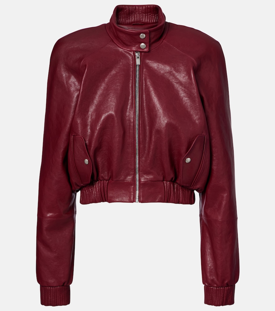 Magda Butrym Cropped leather jacket