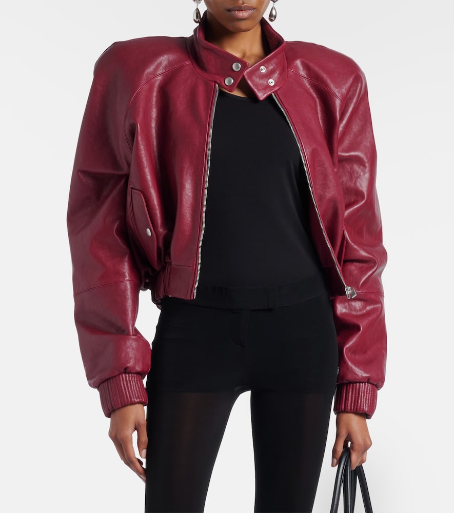 Magda Butrym Cropped leather jacket