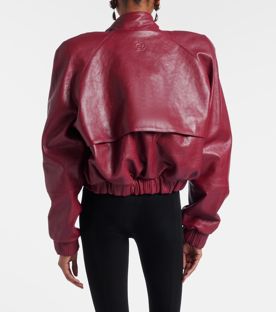  Magda Butrym Magda Butrym Cropped Leather Jacket 