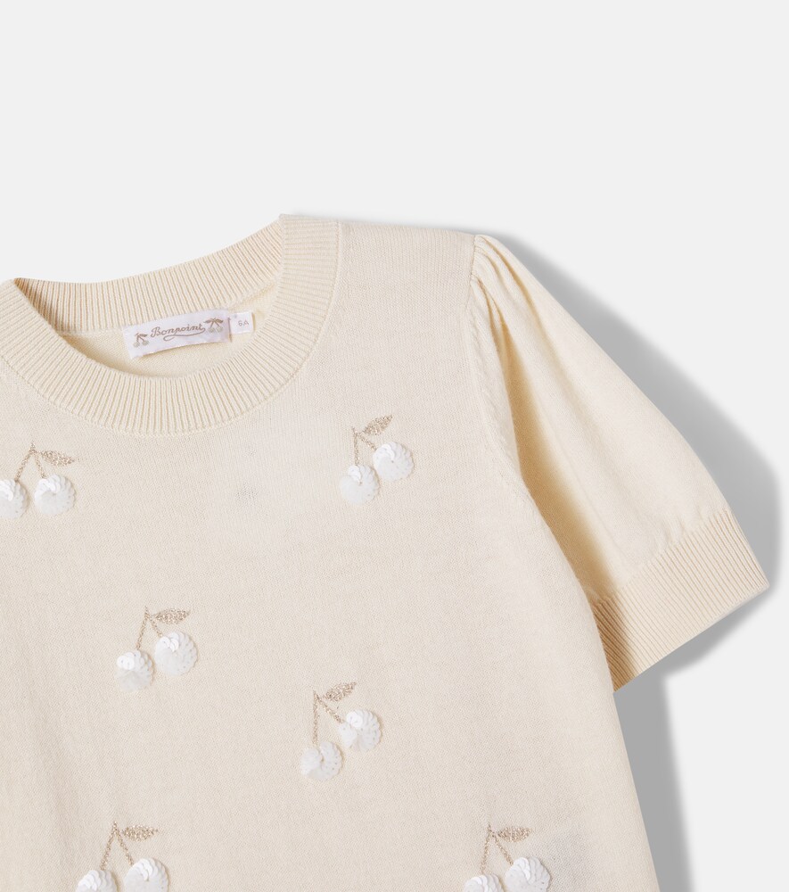  Bonpoint Bonpoint Pullover Leola Aus Wolle Und Baumwolle 