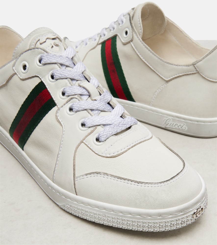 Gucci Gucci Sneakers Stretch Web Stripe Aus Leder 