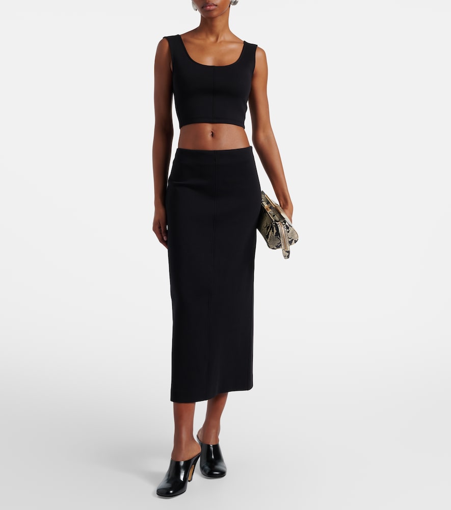 'S Max Mara Cadmio cotton-blend midi skirt