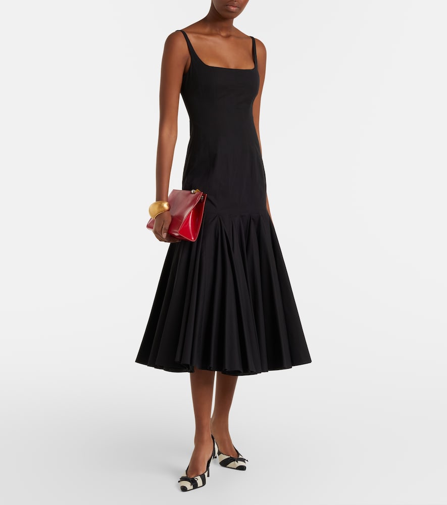 Tourni Striped Raffia-Effect Pumps