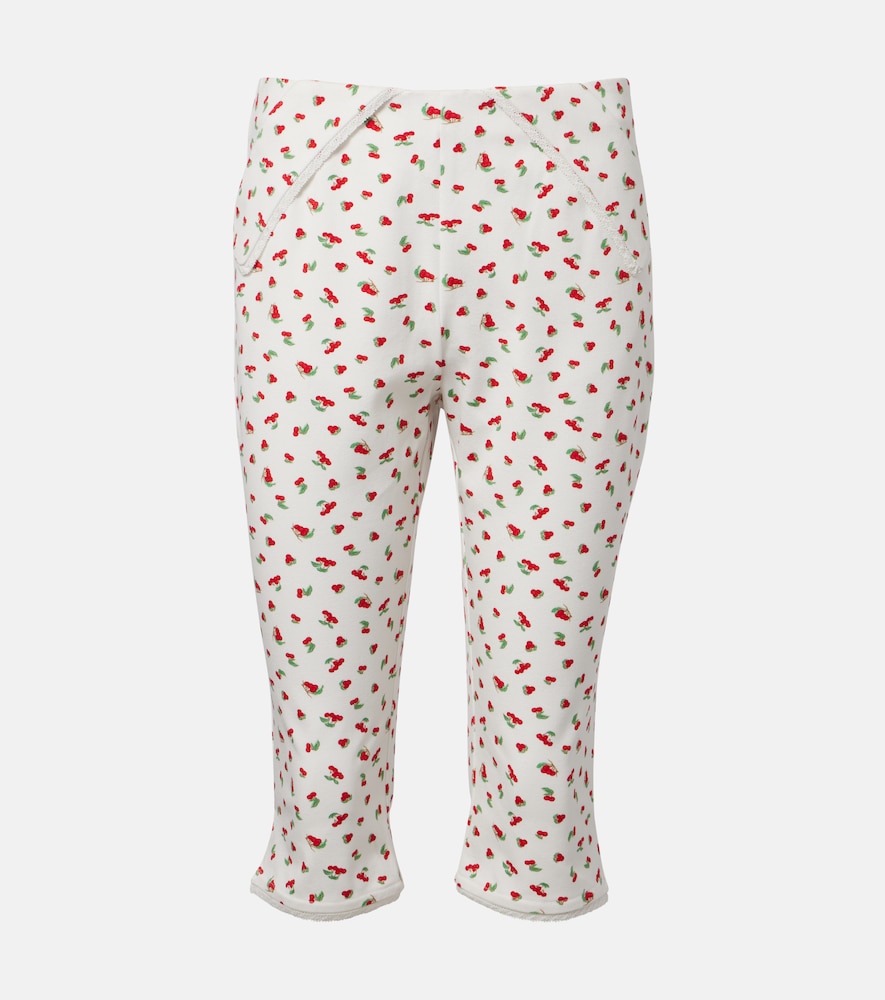 Posse Ebony Printed Cotton Blend Capri Pants