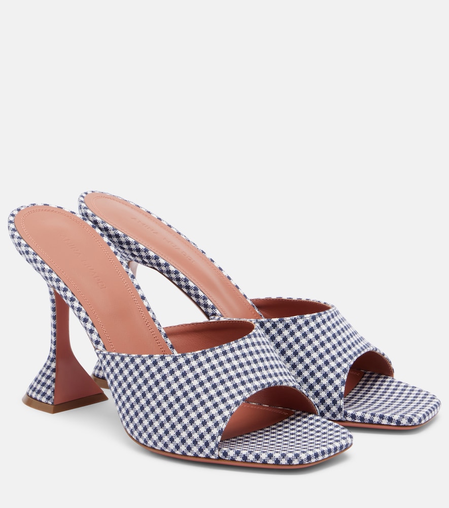 Lupita Gingham Mules