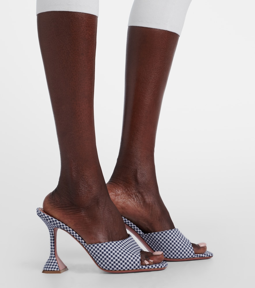 Lupita Gingham Mules