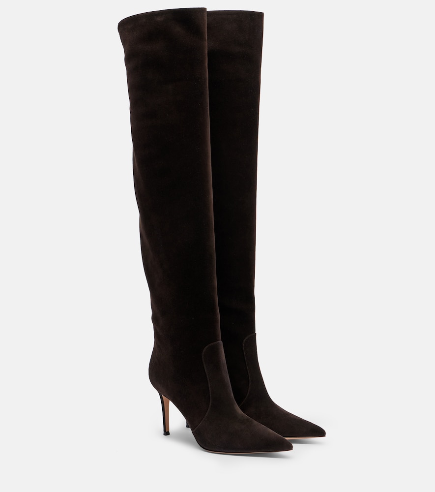 Gianvito Rossi Hansen suede knee-high boots - Women's Shoes
