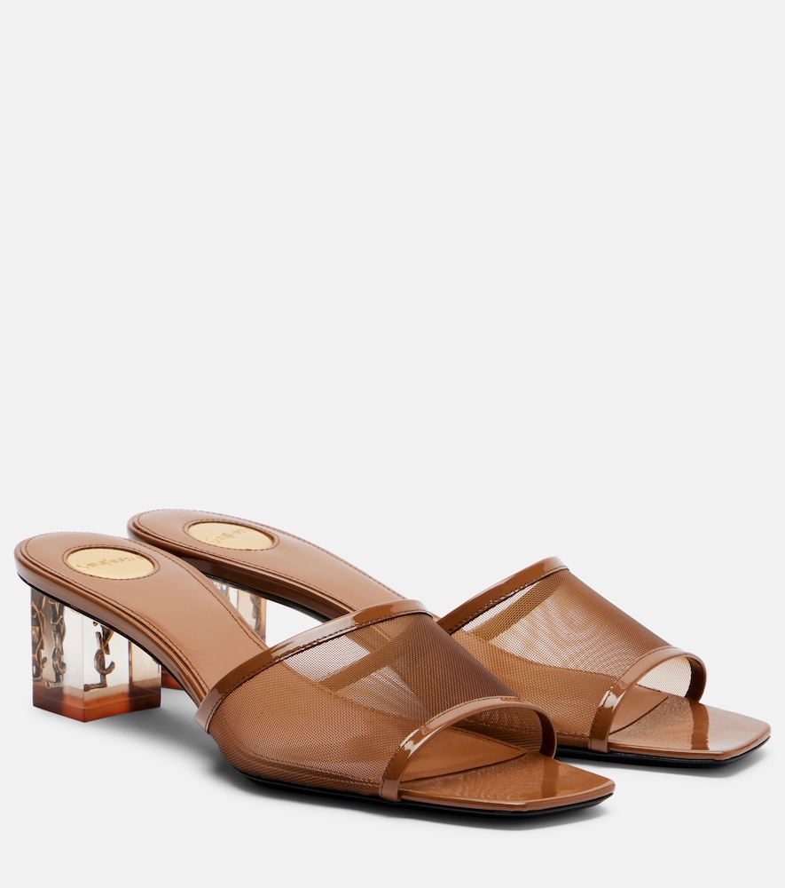 Pantoletten Sip aus Mesh und Leder