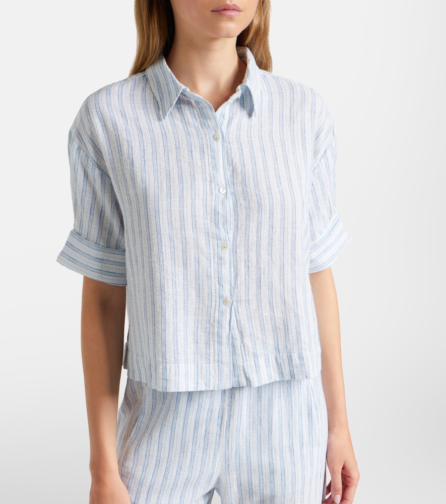 Greya Striped Cotton And Shirt
