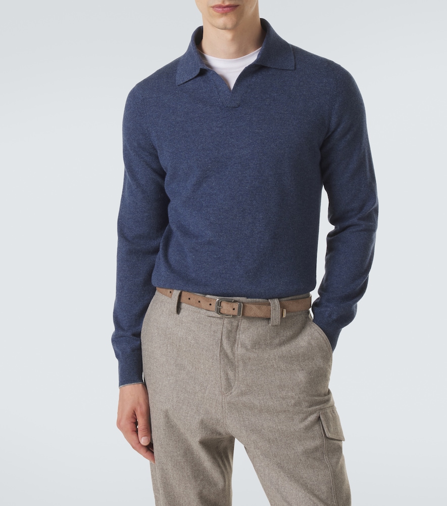 Cashmere Polo Sweater