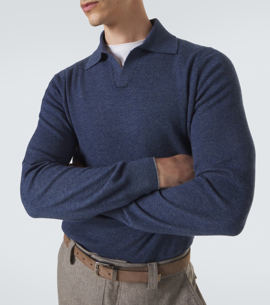 Cashmere Polo Sweater