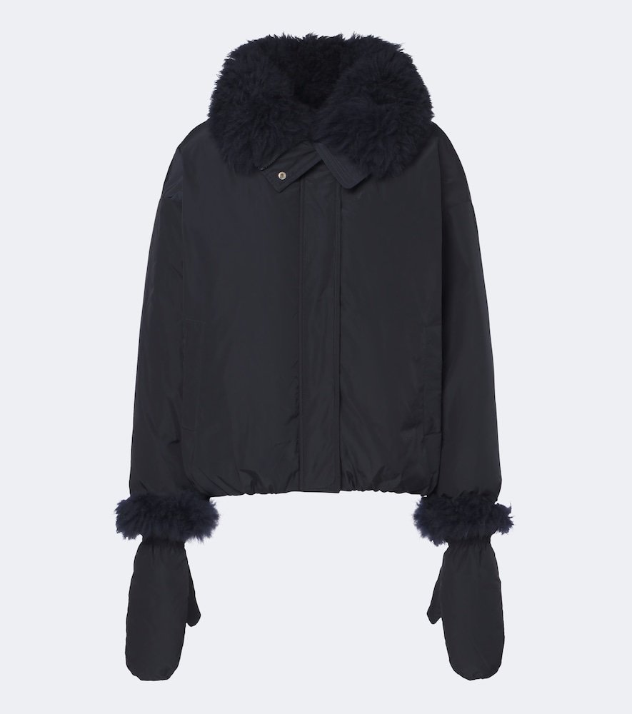 Wool-Trimmed Down Jacket