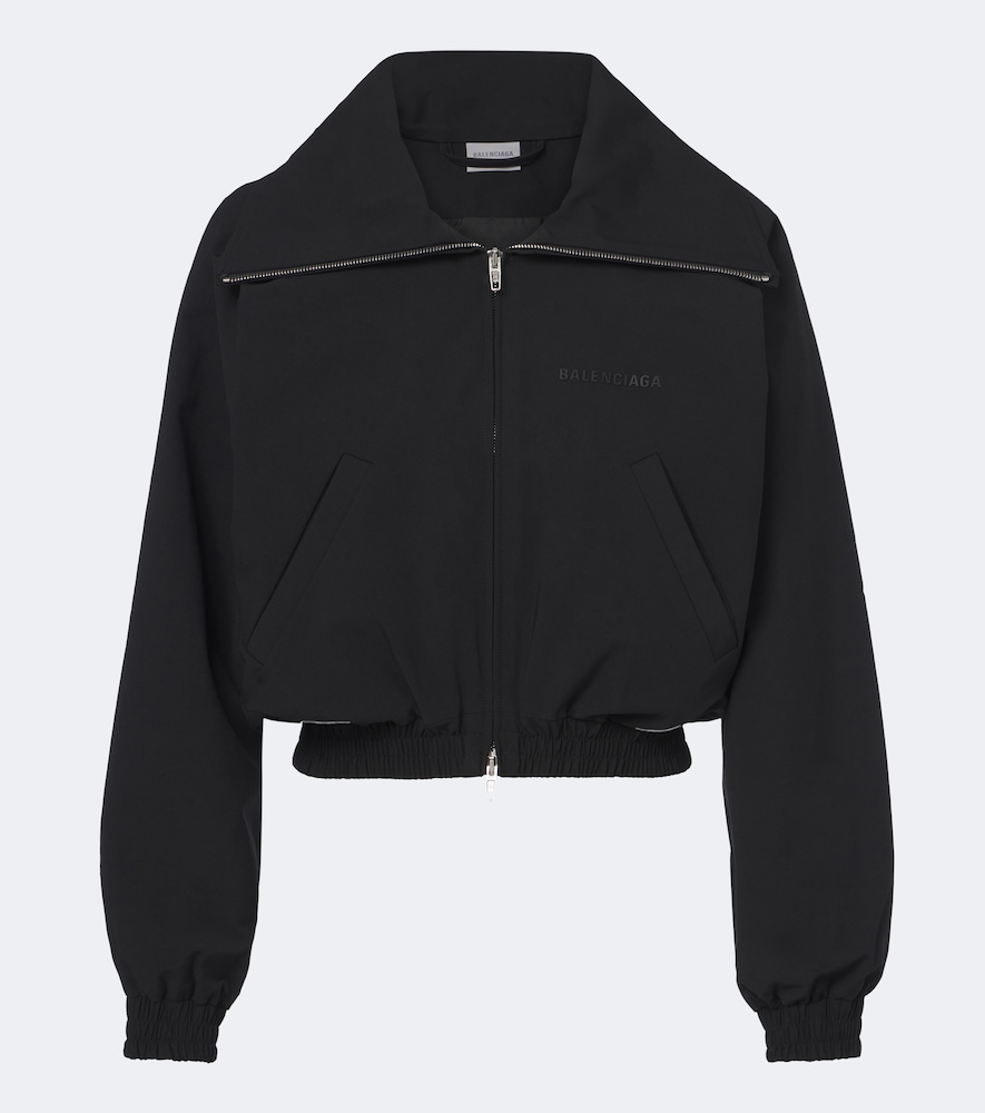 Giacca blouson in misto cotone