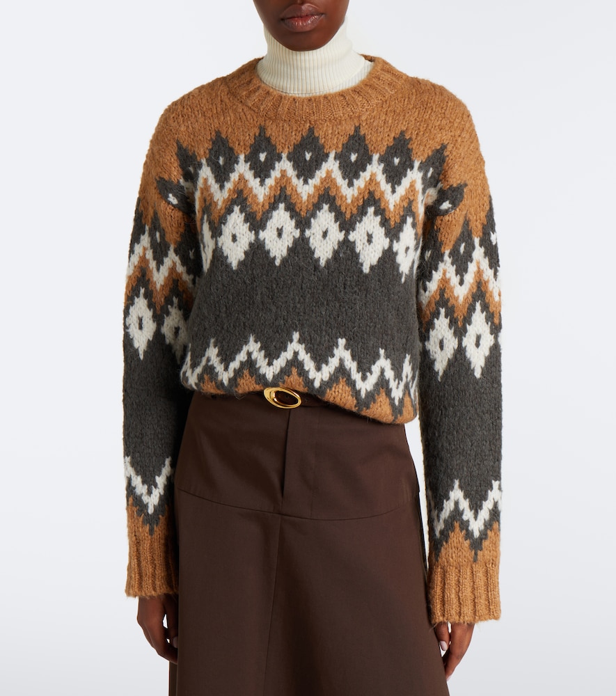 Jessalyn Fair Isle Alpaca And Wool-Blend Sweater