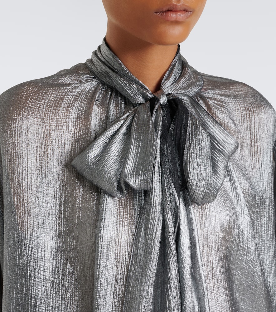 Dolce&Gabbana Tie-Neck Silk Georgette Blouse