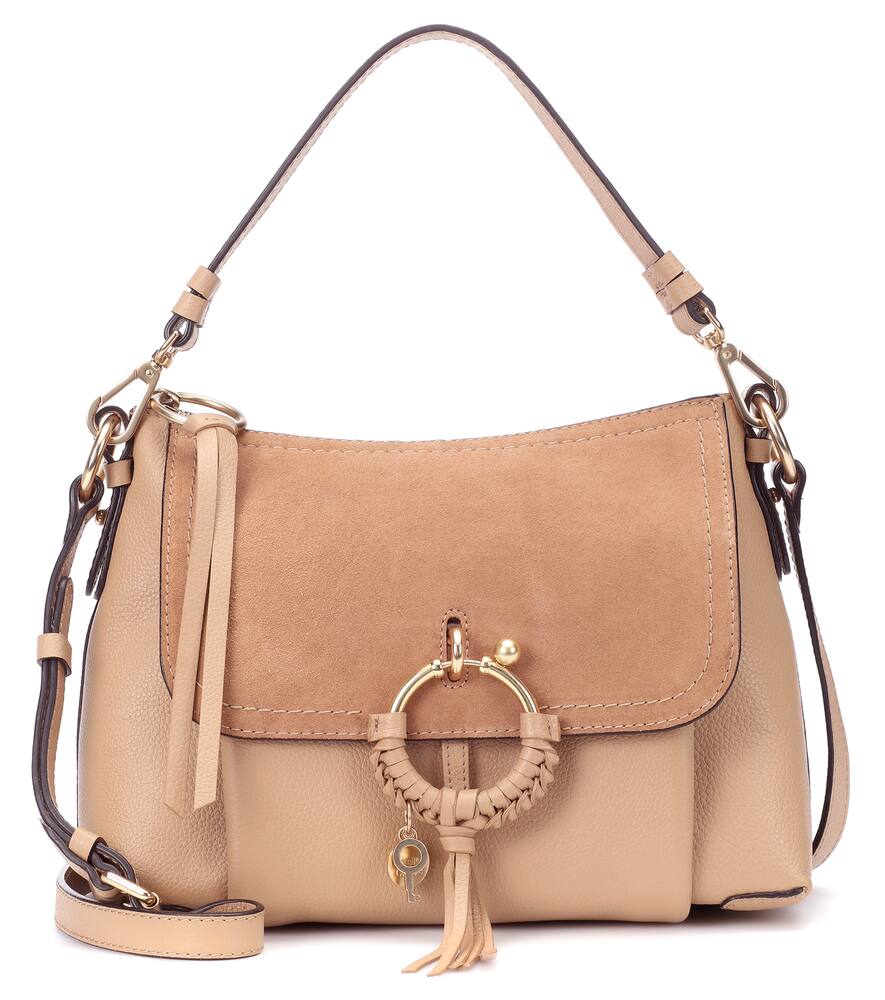 See By Chloé Joan Small Leather Crossbody Bag In Beige