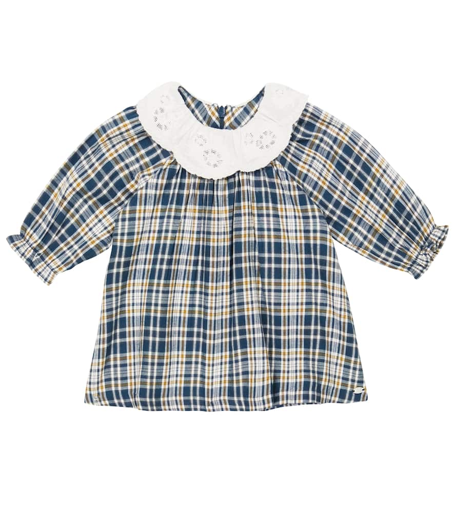 Tartine et Chocolat Baby checked cotton-blend dress
