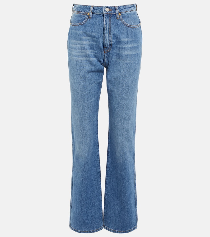 Joseph Fulham High-rise Straight Jeans In Indigo Wash