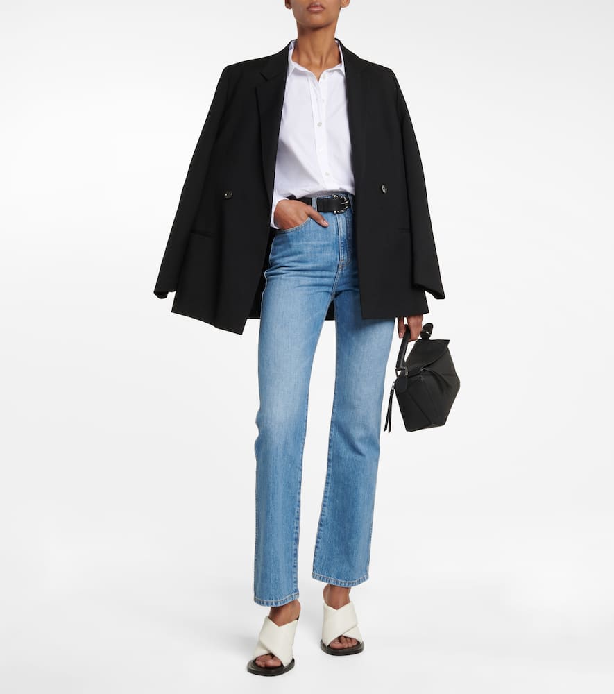 Joseph Fulham High-rise Straight Jeans In Indigo Wash