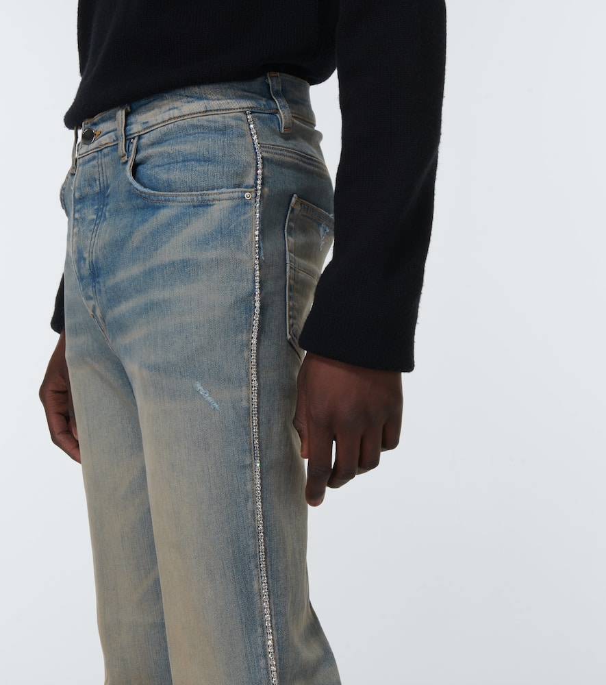 Amiri Distressed Jeans In Clay Indigo