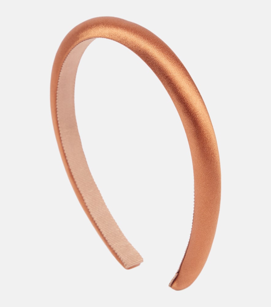 Jennifer Behr Mirren padded silk satin headband