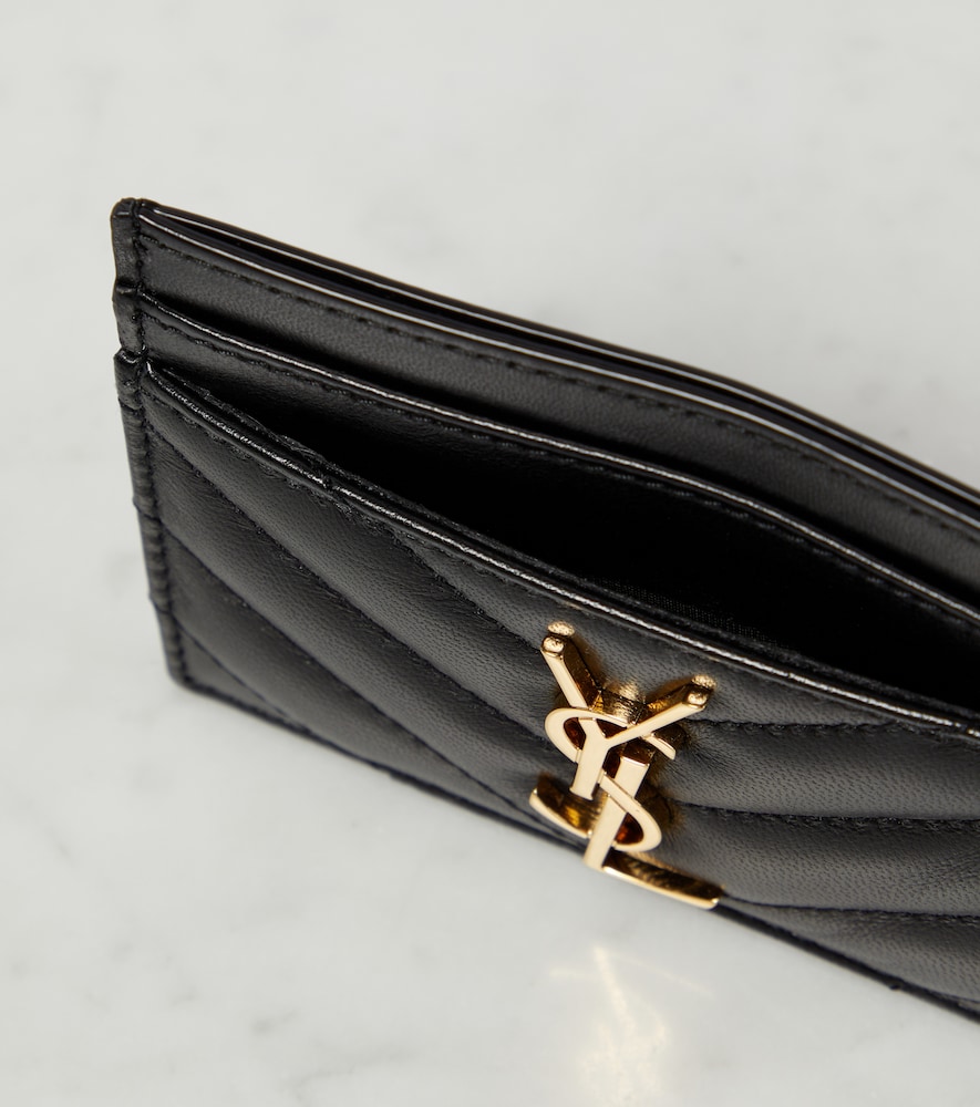  Saint Laurent Saint Laurent Cassandre Matelassã© Leather Card Holder 