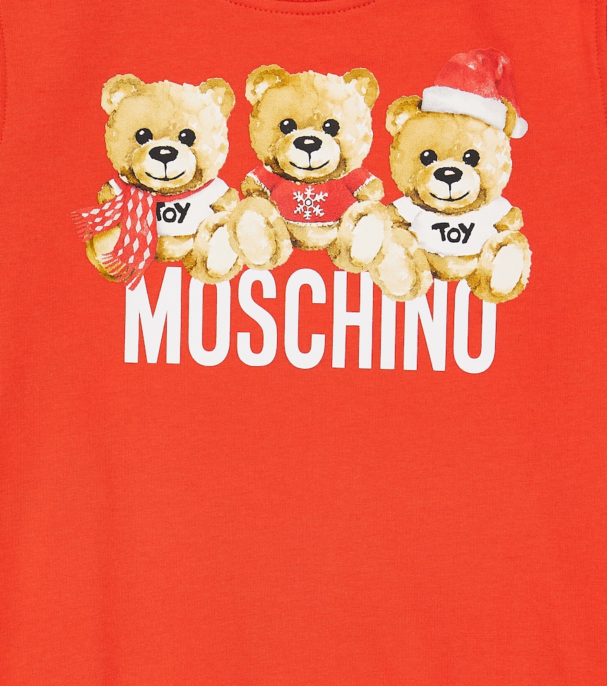 Moschino Teddy Bear Crewneck Sweatshirt In Red