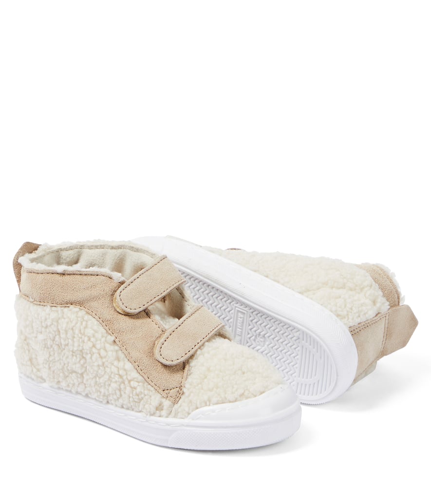 Il Gufo Teddy Strap Sneakers In Beige