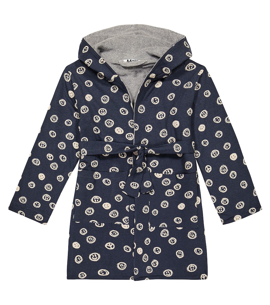Molo Wave printed cotton robe