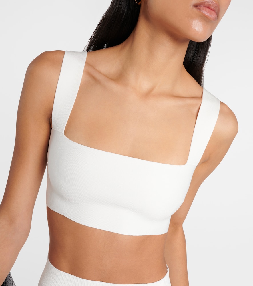  Victoria Beckham Victoria Beckham Cropped-top Body Aus Strick 