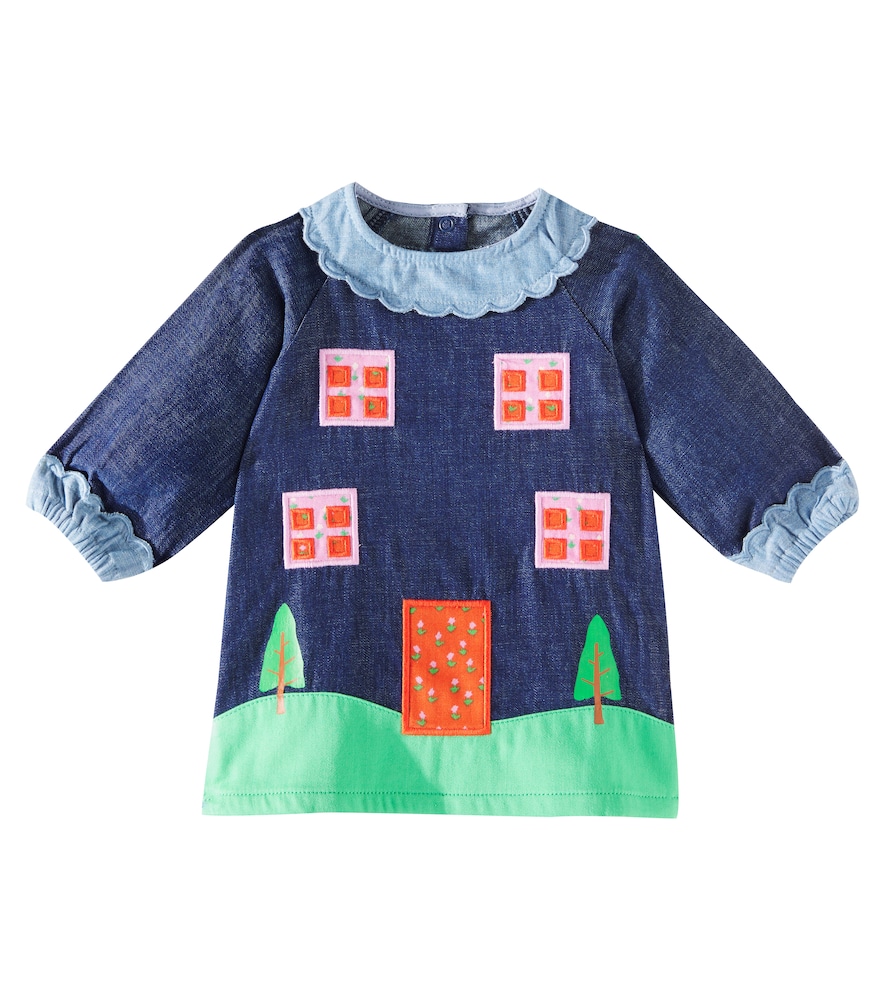 Stella McCartney Stella McCartney Kids Patch-appliqué denim dress　ステラ マッカートニー キッズ パッチアップリケ デニムドレス