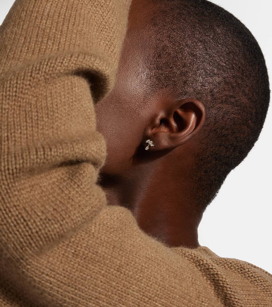 Stone And Strand Muse Drop 10kt Gold Earrings With Diamonds In Gold