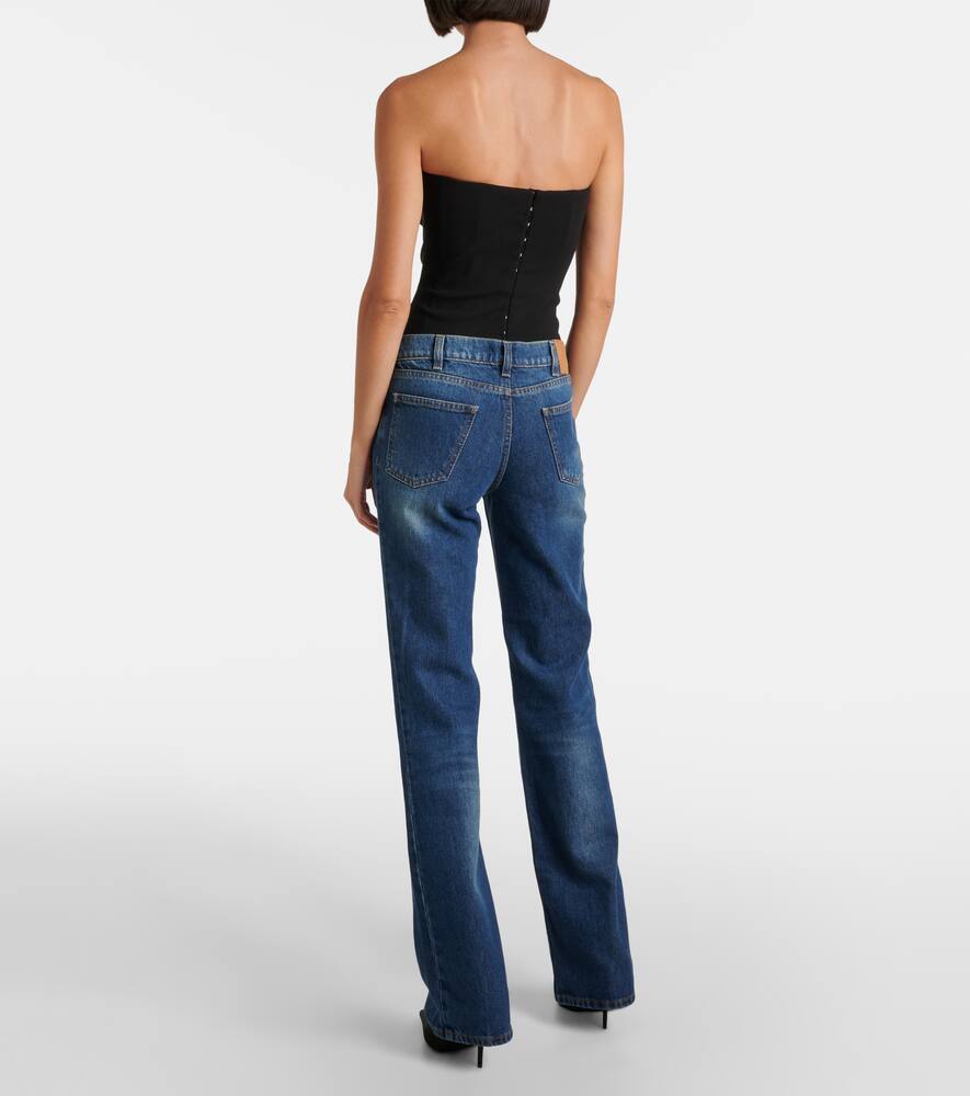Magda Butrym Low-rise Flared Jeans In Blau