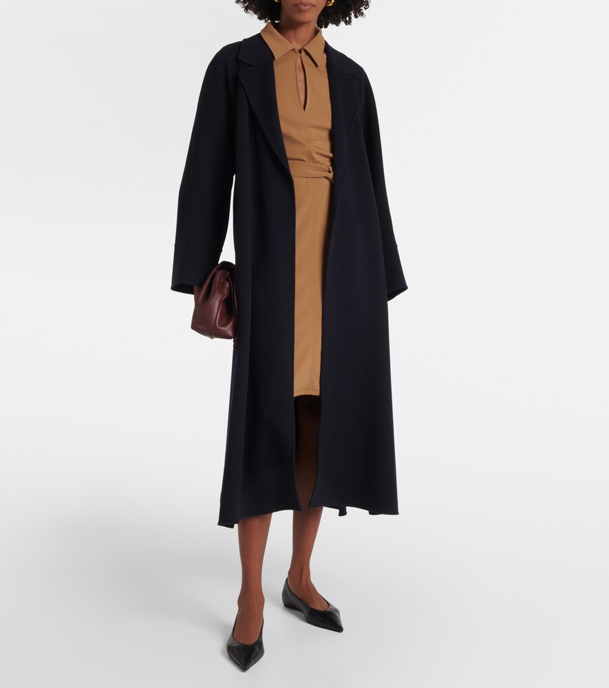 Max Mara Dorema belted jersey minidress