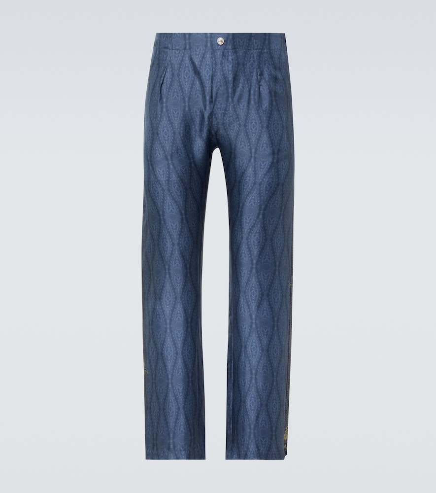 ETRO Etro Paisley silk straight pants　エトロ ペイズリー シルク ストレート パンツ