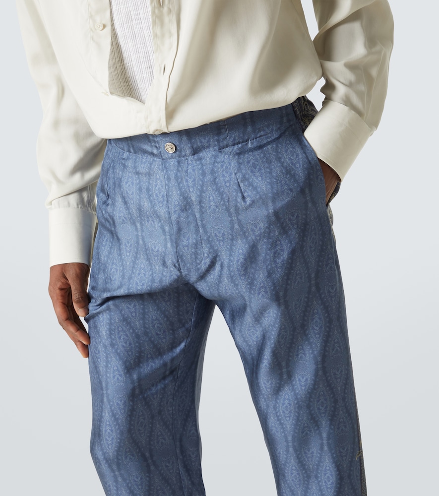  Etro Etro Gerade Hose Aus Seide 