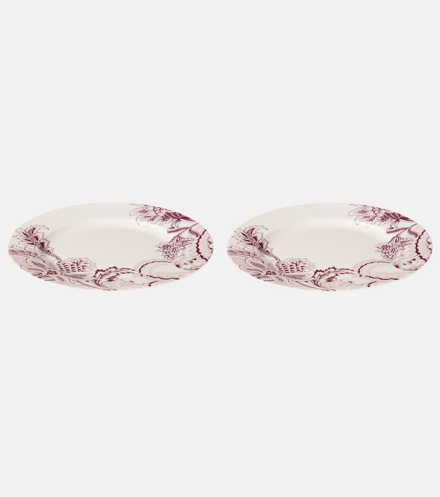 Etro Bloom set of 2 porcelain charger plates