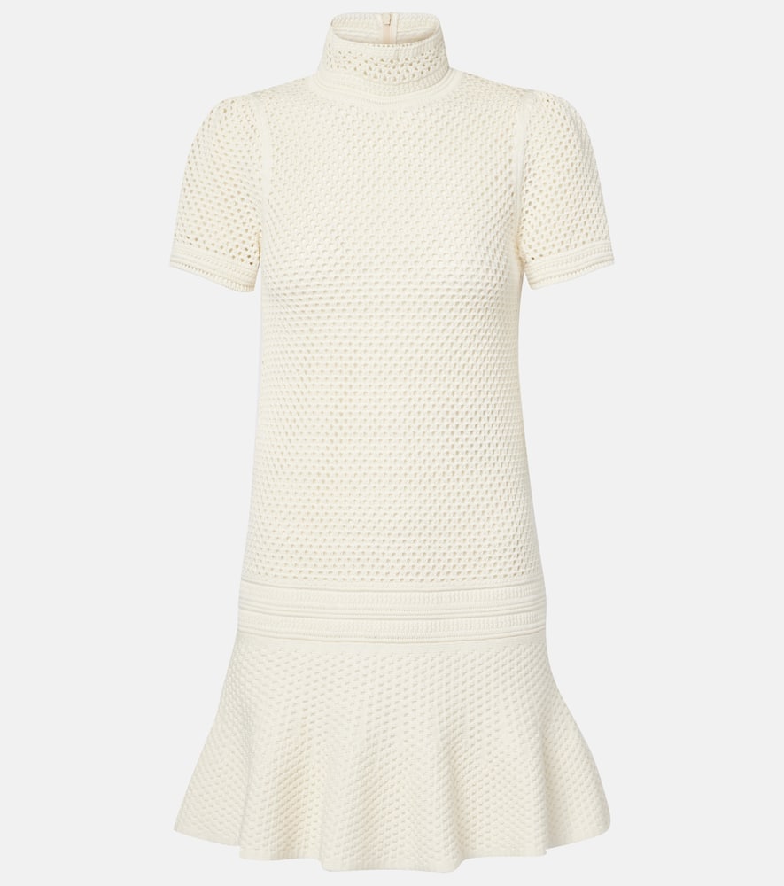 Tom Ford Knitted Cotton Minidress In White