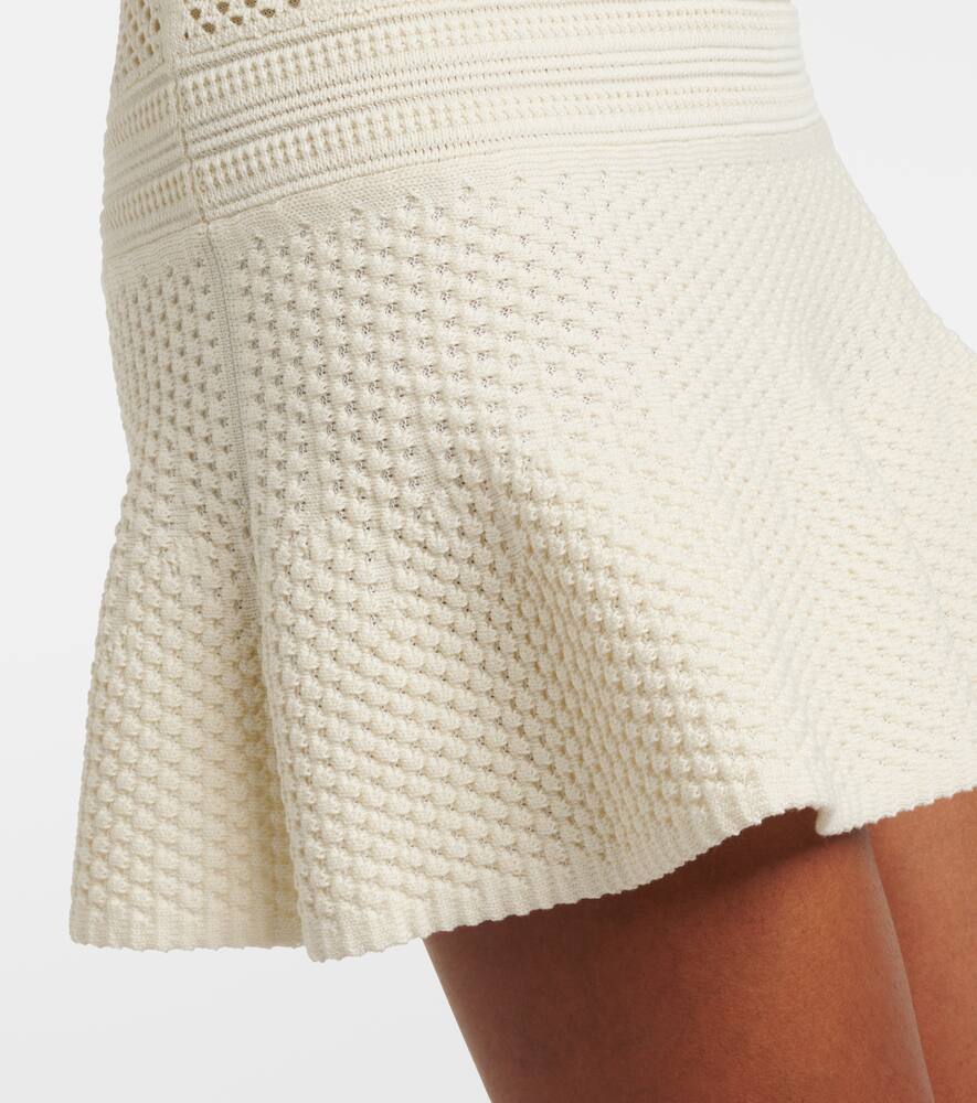 Tom Ford Knitted Cotton Minidress In White