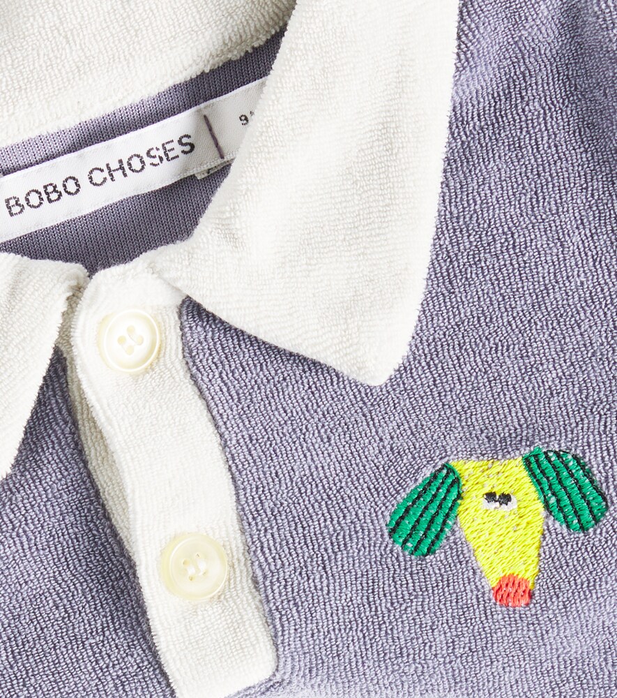  Bobo Choses Bobo Choses Baby Polohemd Happy Dog Aus Frottee 