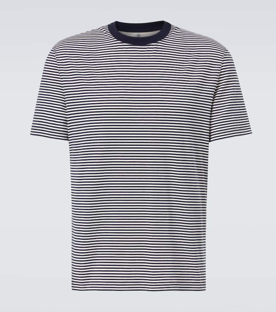 Striped cotton jersey T-shirt
