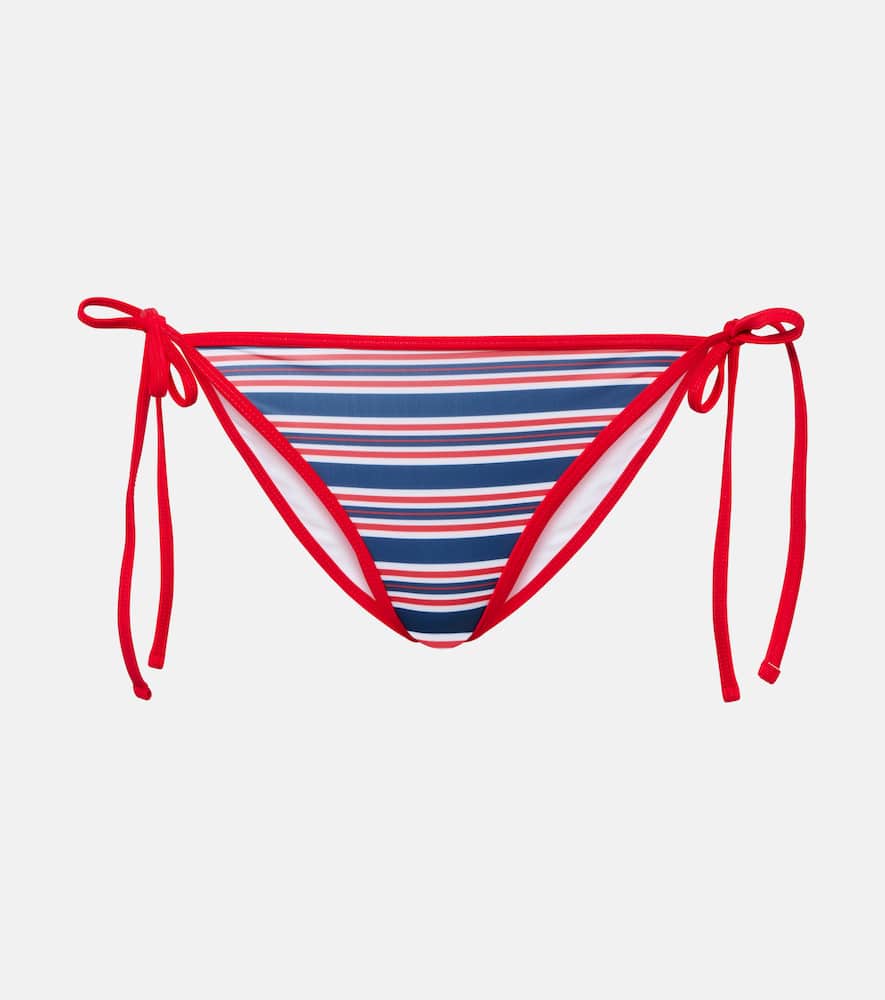 Jade Swim Ties Striped Bikini Bottoms In Multi