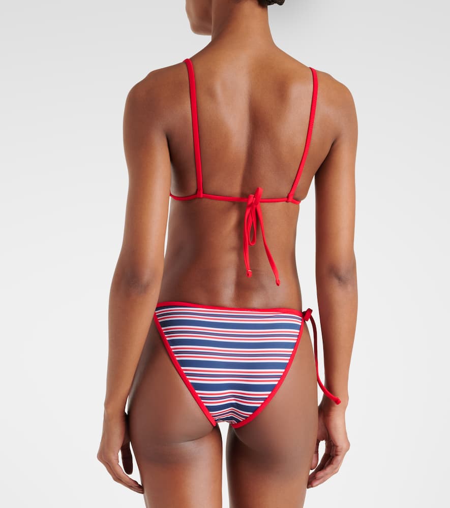 Jade Swim Ties Striped Bikini Bottoms In Multi