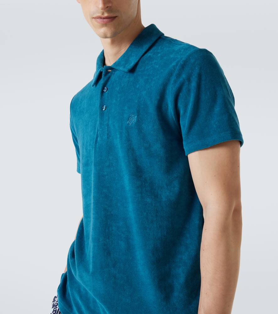 Vilebrequin Cotton-blend terry polo shirt