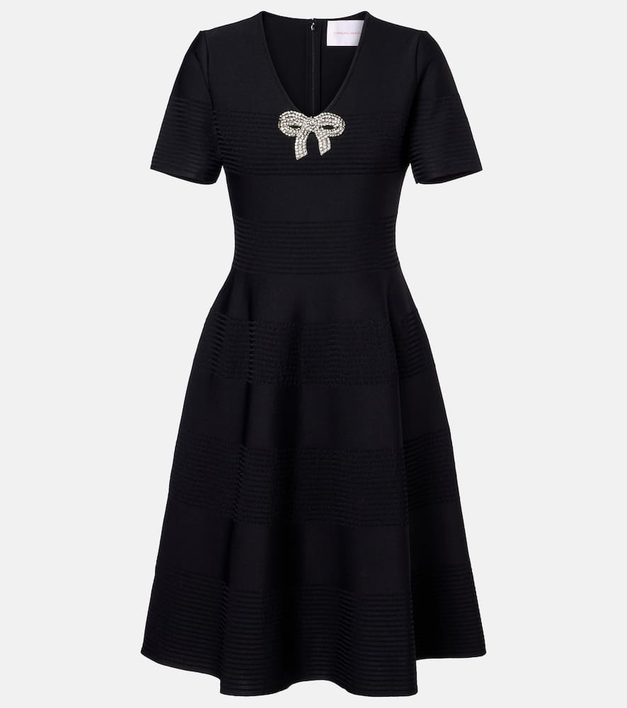 Bow-detail embellished minidress