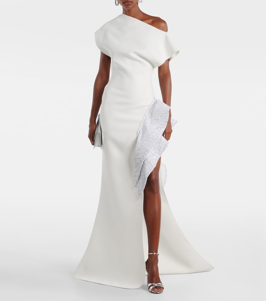 Maticevski Maticevski Wishing Ruffled Asymmetric Gown 