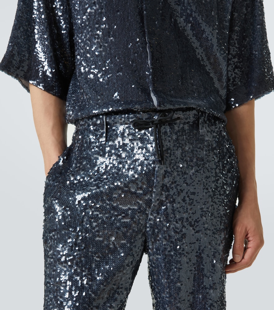  Dries Van Noten Dries Van Noten Sequined Straight Pants 