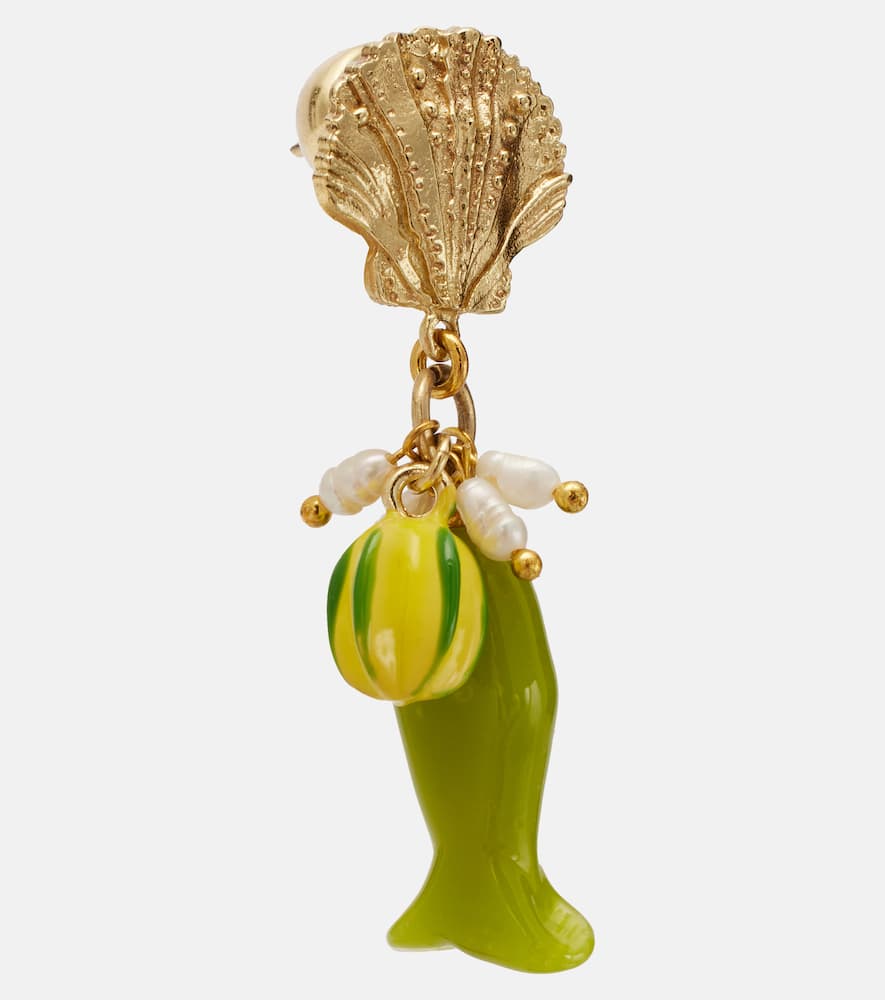 Alemais Alémais Drop Earrings With Freshwater Pearls In Gold